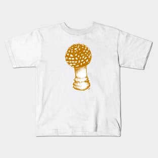 Amanita Muscaria in Yellow Kids T-Shirt